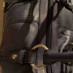 Fossil Leather Blue Purse.